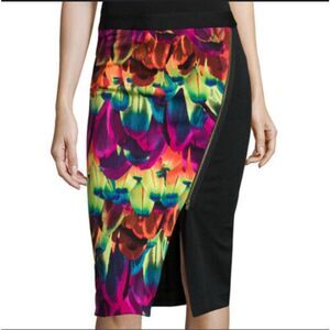 Vintage 90's Multicolored Asymmetrical Design Skirt by Worthington
